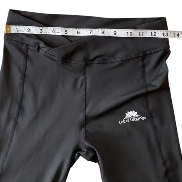 Black Bottoms Capri Tie Ankle Wrap Dancing Athletic Yoga Pants - Picture 7 of 10